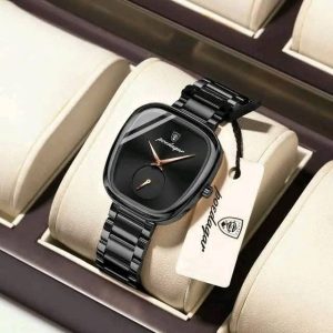 POEDAGAR 783 Waterproof Luminous Hands Ladies Watch Luxury black