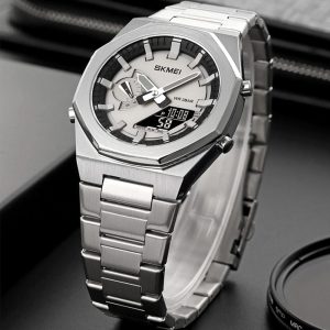 SKMEI 1816 Latest Design Digital Dual Time Display Quartz Watch For Men