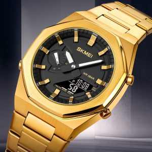 SKMEI 1816 Latest Design Digital Dual Time Display Quartz Watch For Men