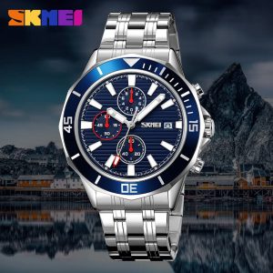SKMEI 9335 Stainless Steel Band Watch