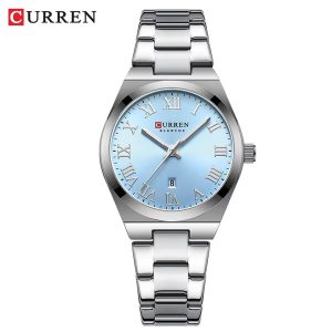 Curren 9095 Original Quartz Watch For Women (Light Blue)