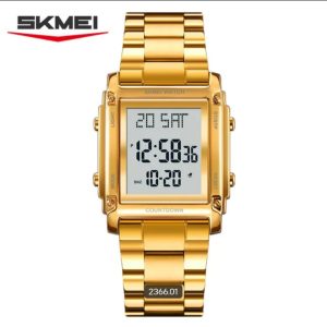 SKMEI 2550 Digital Watch Waterproof LED Lights with Stainless Steel and Luminous Alarm